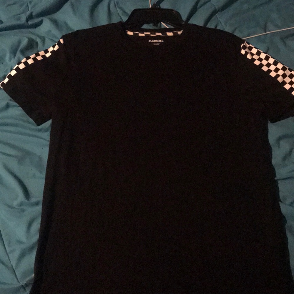 Checkered black shirt